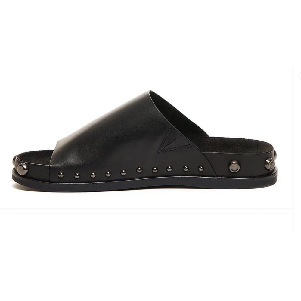 Kelsi Dagger Black Studded Slide Sandals - Picture 4 of 8